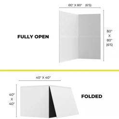 Fashion Foldable V-Flat 2.0 (Black/White) Collapsible Reflectors