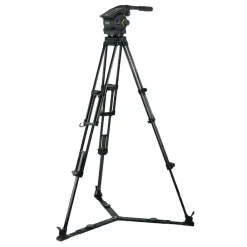 Hot Vision 100 2-Stage Aluminium Tripod System with Dolly Video Tripods & Supports