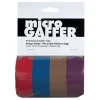 Online Microgaffer Tape 1 in x 8yd (4Pk) - Red/Blue/Brown/Purple Tape