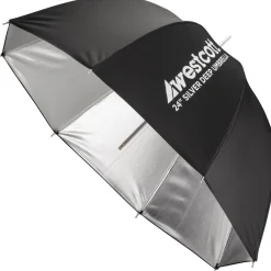Fashion 24 in. Deep Silver Bounce Umbrella Lighting Umbrellas