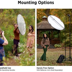 New 40 in. Illuminator QuickGrip 5-in-1 Reflector Collapsible Reflectors