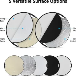 Online 50 in. Illuminator QuickGrip 5-in-1 Reflector Collapsible Reflectors