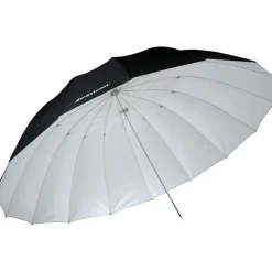 Outlet 7' White/Black Parabolic Umbrella (White/Black) Lighting Umbrellas