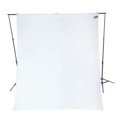 Sale 9 x 10 ft. Wrinkle-Resistant Cotton Backdrop (Hi Key White) Fabric Backgrounds
