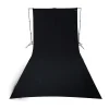 Sale 9 x 20 ft Wrinkle-Resistant Cotton Backdrop (Rich Black) Fabric Backgrounds