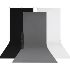 Sale 5 x 12 ft. X-Drop 3-Pack Sweep Backdrop Kit Fabric Backgrounds
