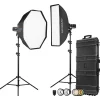 Online FJ400 II 400Ws Touchscreen Strobe with FJ-X3 M Universal Trigger (2-Light Hard Case Kit) Portable Strobe Lighting