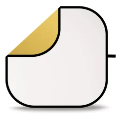 Fashion 52in. Gold / White Reflector Collapsible Reflectors