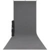 Online X-Drop Wrinkle-Resistant Backdrop Kit Rich Gray Sweep (5 x 12 ft.) Fabric Backgrounds