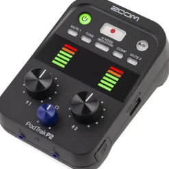Outlet PodTrack P2 Dual USB Mic Recorder for Podcasters Digital Audio Recorders