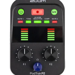 Outlet PodTrack P2 Dual USB Mic Recorder for Podcasters Digital Audio Recorders